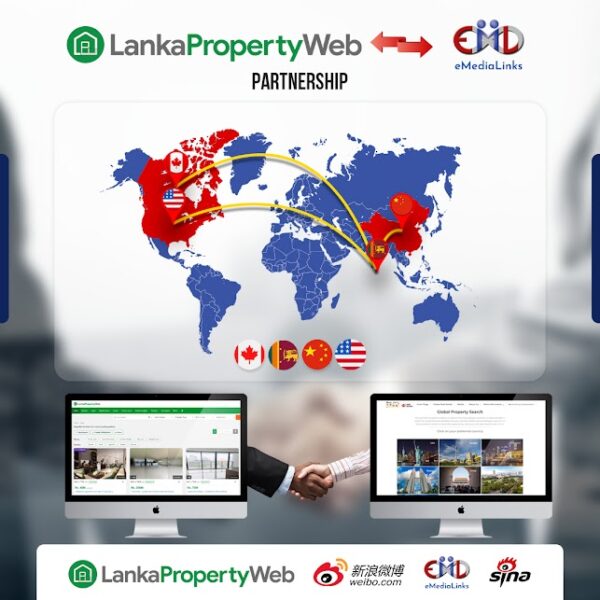 LankaPropertyWeb(LPW),斯里兰卡领先的房地产平台,宣布与eMediaLinks的新合作伙伴关系.